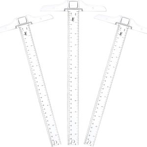 Mr. Pen- 12 Inch Plastic T-Square, 3-Pack - Drafting & Crafting T-Square Ruler - Clear